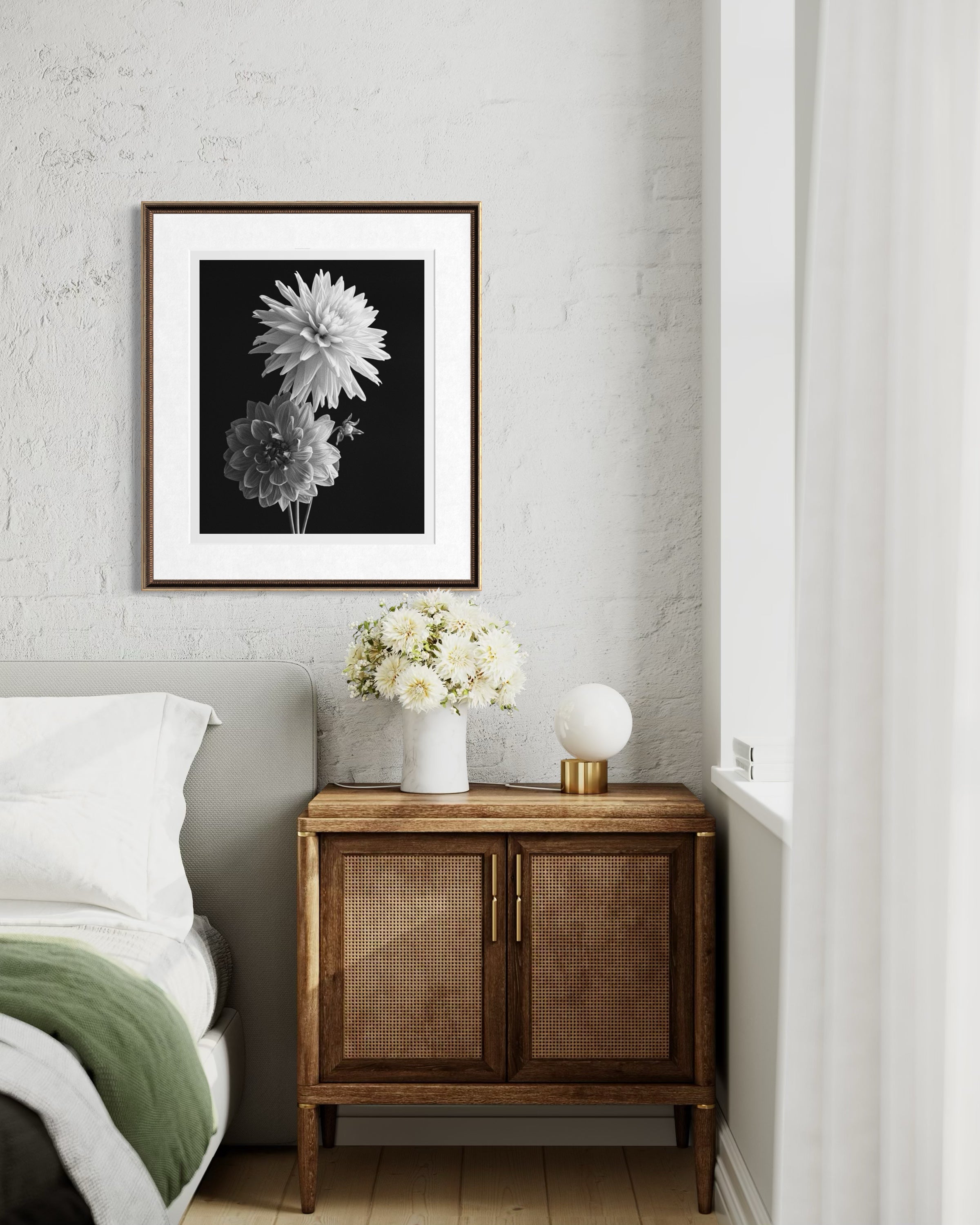 Two Dahlias I Fine Art Print
